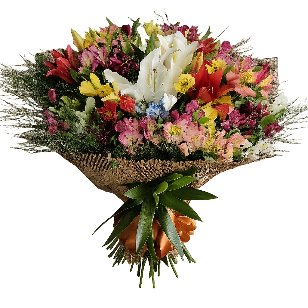 Buquê GG com alstromerias
