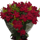 Buquê com 18 Rosas Vermelhas Embalagem Tradicional