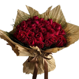 Buquê com 36 Rosas, embalagem craft