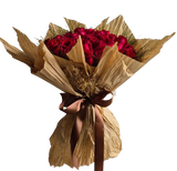 Buquê com 36 Rosas, embalagem craft